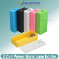 2 ,5 Cell Dual USB DIY Power Bank Module  2 ,5 Cell Solderless Plastic Power Bank Case 2 ,5 Cell 18650 battery holder case holder (Cells Not Included). 