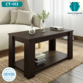 CT-011 - Sheesham Wood Dark Brown Polish Simple Design Center Coffee Table Living Room Furniture. 