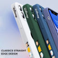 For Samsung A72 5G New Cartoon Minnie Mickey Mouse Design Side Design Phone Case Square Edge Pattern Liquid Silicone Casing Full Cover Camera Shockproof Protective Case. 