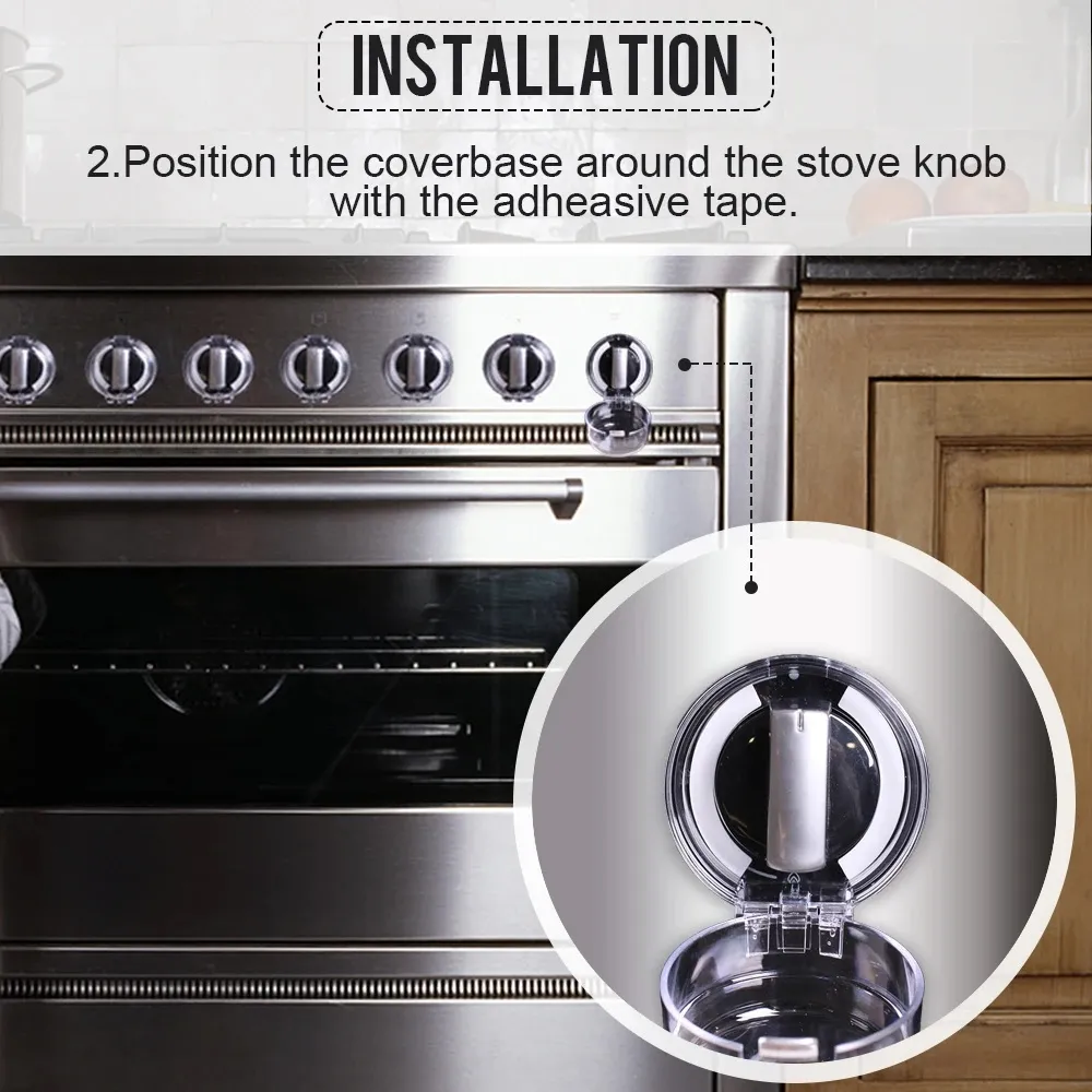 Kiddie Guard Child Protection Home Kitchen Oven Gas Cooker Button Knob Pack Of 2