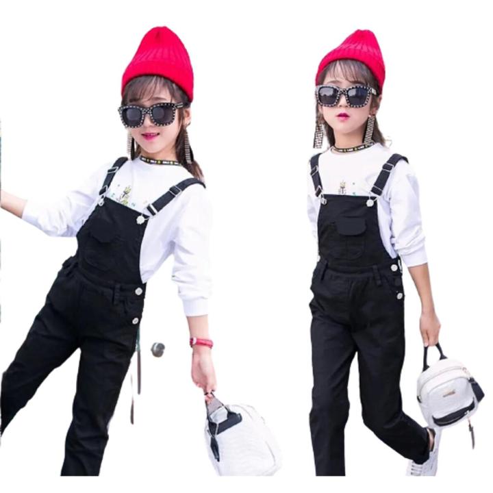 Jet Black Denim Dungaree Romper for Your Stylish Kids New Arrivals - Premium Quality and Stylish Kids' Romper