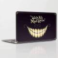 Personalized printed custom laptop skins - Custom LAPTOP SKIN  WE'RE ALL MAD HERE - Skin vinyl. 