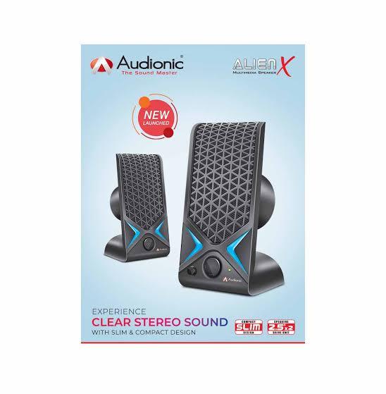 Audionic Alien X - Multimedia 2.0 Speaker For LED / Laptop / PC