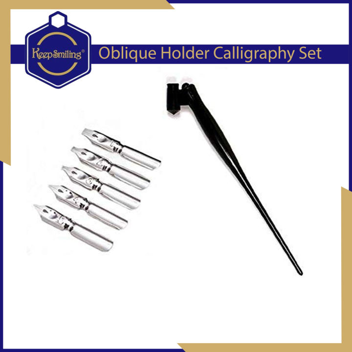 Keep%20Smiling%20Oblique%20holder%20Calligraphy%20Dip%20Pen%20Set%20-%20Image%204