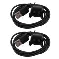 XHHDQES 2X Charger for Garmin Vivosmart HR, Replacement Charg Cable Cord for Garmin Vivosmart HR/Garmin Vivosmart HR+ (Black). 