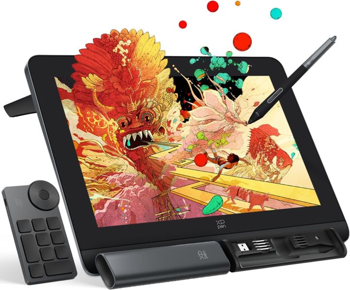 XPPen%20Artist%20Pro%2014%20Gen2%20Drawing%20Tablet%20with%20Screen%2014%20inch%20Graphic%20Art%20Tablet%20with%20Full%20Laminated%20Anti-Glare%20Screen%2016384%20Pressure%20Levels%20X3%20Pro%20Battery-Free%20Stylus%20123%25%20sRGB%20Tilt%20Stand%20Mini%20Keydial%20-%20Image%204