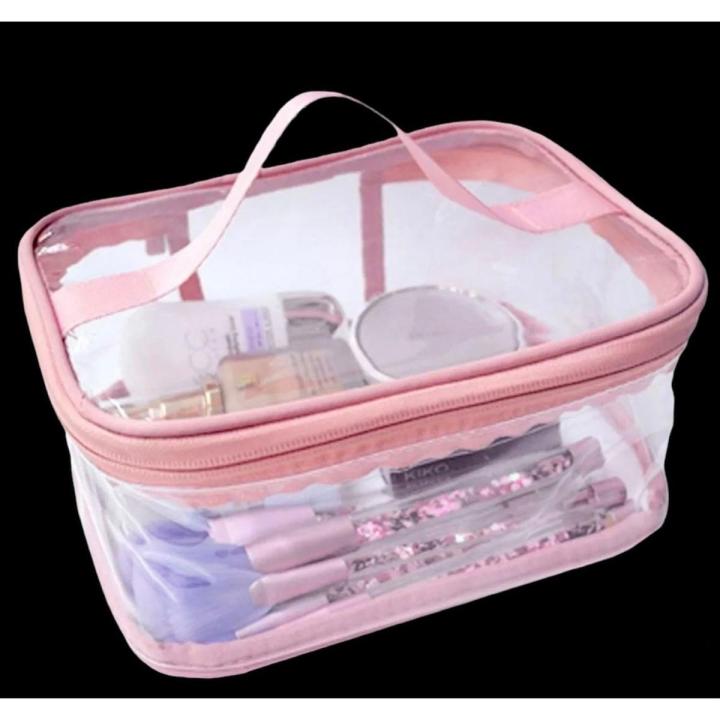 Cosmetic bag | Make up Organizer | Large Portable Pouch bag Waterproof transparent Travel Hanging multipurpose plastic Organizer Bag