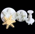 3 Pcs Cake Cutter Snowflake cookie Cutter Decorating Tools. 