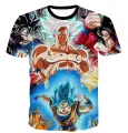 Hot selling new anime DRAGON BALL Dragon Ball 3D printed European size short sleeved T-shirt. 