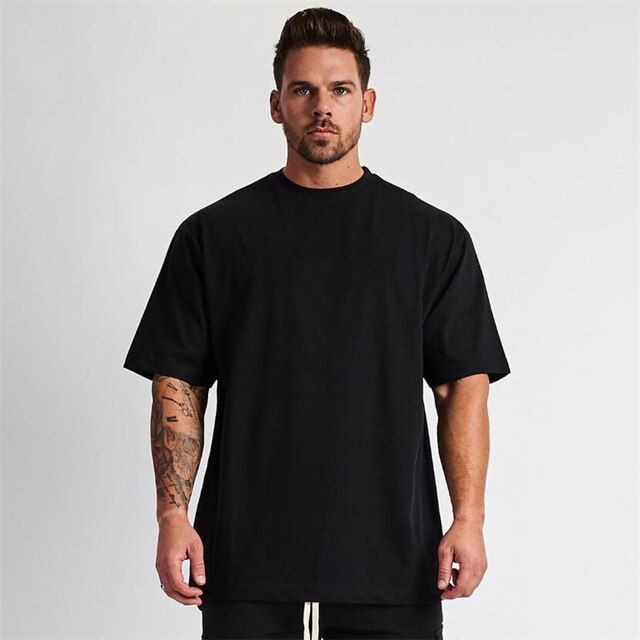 Short Sleeve Baggy Sleeve T Shirt Men Oversized Fashion Short