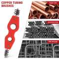 Pipe Reamer Deburring Tool,5Pcs Copper Pipe Cleaner and Reamer Set,Pipe Deburring Brush,Tubing Chamfer Tool. 
