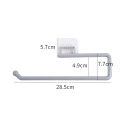 L-Shape Adhesive Hook Wall Mounted Cloth Coats Hats Hanger Towels Roll Paper Cup Kitchen Rack. 