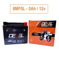 DENEL LIYANG MOTORCYCLE DRY BATTERY 5Ah/12V FOR HONDA CD70, CG125, CHINESE BIKES 70CC, ATV. 