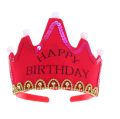 Birthday caps, LED caps, LED crown caps for a birthday, LED Fabric Crown Birthday Hats for Children, Birthday accessories, LED Light Up Birthday Hat Happy Birthday Crown Cap Headband For Birthday Party Decoration. KS. 
