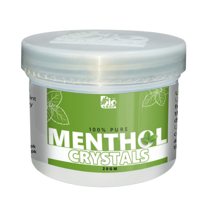 Menthol crystal  100% Pure Organic 20gm for Aromatherapy | Sat Pudina Ice Herbs External Use Only