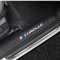 4PCS Carbon Fiber Car Door Sill Guard Protected Stickers For Toyota Corolla Sport Accessories. 