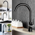 Kitchen Sink Black Mixer with Complete Fitting | Black Sink Faucet | Hot & Cold Black Mixer | 360° Rotating Swivel Tap With Complete Fitting (Free Shipping). Zain-Appliances. 