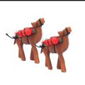 Wooden Camels Set, Set of 4 Camel Sculpture Home Decor, Camel Statue.. 