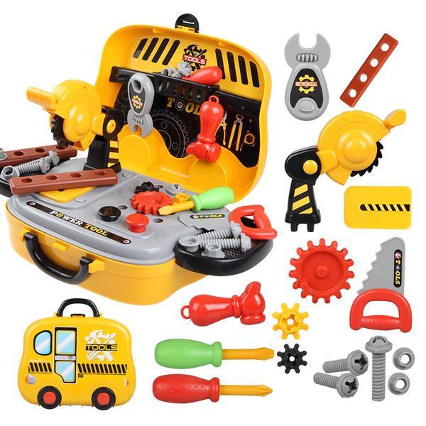 Deluxe%20-%20Pretend%20Play%20Tool%20Set%20Little%20Construction%20Workbench%20Including%20Toys%20Screw,%20Nuts,%20Hammers%20and%20More%20Tool%20Accessories%20In%20A%20Car%20Shape%20Briefcase%20Tool%20Set%20Box%20-%2031%20pieces%20-%20Yellow%20-%20Image%208