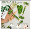 Jade Roller & Gua Sha Set Facial Beauty Tools Massage Face Roller Skin Stone for. 