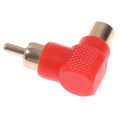 1Pair 90 Degree RCA Right Angle Connector Plug Adapters M/F Elbow Audio Adapter. 