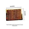Bilal Accessory Store Umrah Saving Box, Large Wooden Umrah  Box, Islamic Halal Money Jar, Daily Pilgrimage Savings Tracker, Gift for Muslims Money Saving Box, Wooden Saving Box for Hajj Umrah, Saving Plan Box, Saving Box for Kids, Money Saving Box. 