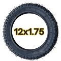 Cycle Tyre 12 inch Bicycle Cycle Mountain Bike Tire Black -12 X 1.75 Tire Outer & Inner. 