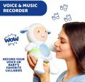 Soft tummy button to activate the 30 minutes of lights and sounds.. 