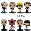 Stranger Things Figure Vinyl Dolls for Collection Character Dustin Action Figure Toys Eleven Keychain Model Doll. 
