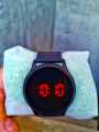 TOUCH SMART BLACK ROUND DILE WATCH-smart watch for boys-smart watch for girls-black watch-black wrist watch-black band-digital watch-watch for men-watches-round dile watch-personality maker- watch for kid-rubber strap watch. 