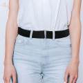 Womens Stretch Belt Adjustable Invisible Belts for Pants Trousers Dresses Black. 