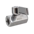 OYPFXMI Mini Ball Valve Stainless Steel(316) 1/4 Inch NPT Female X NPT Female Mini Ball Shutoff Valve. 