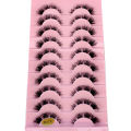 Invisible Band Segmented Lashes 3D Clear Band Lashes Natural Look Wispy Mink Eyelashes Fluffy Cat Eye Lashes individual Eyelash. 