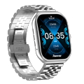 SVESTON PRESTIGE CHAIN SMARTWATCH WITH FREE SILICON STRAP  - AMOLED Display, Bluetooth Smartwatch with 1 year warranty for Android & iOS - Heart Rate Sleep Monitoring, Water Resistant Sports Fitness Tracker, AOD. 