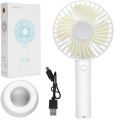 handy cooling fan portable fan with rechargeable cell and cable. 