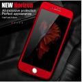 Phone Case For IPHONE 7 Front and Back Case 360 Mobile Cover With Glass Protector - Red. 