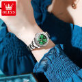 OLEVS watch for women original waterproof fashion diamond dial luminous calendar Stainless steel relo for women Women Casual Watches 9945. 