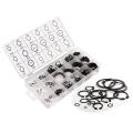 300 Piece C-Clips External Snap Ring Black Washer Hardware Cir Clip Retaining Ring Set For Industrial Fasteners 18 Sizes. 