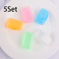 5Pcs/Set Plastic Toothbrush Case Cover Multi Color Travel Hiking Portable Brush Cap Protective Sleeve Toothbrush Holder Protect. 