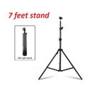 7feet /2.1M Tripod Stand for Ring Light Photo or Video tripod Support Video Portrait Sho0ting with mobile holder. 