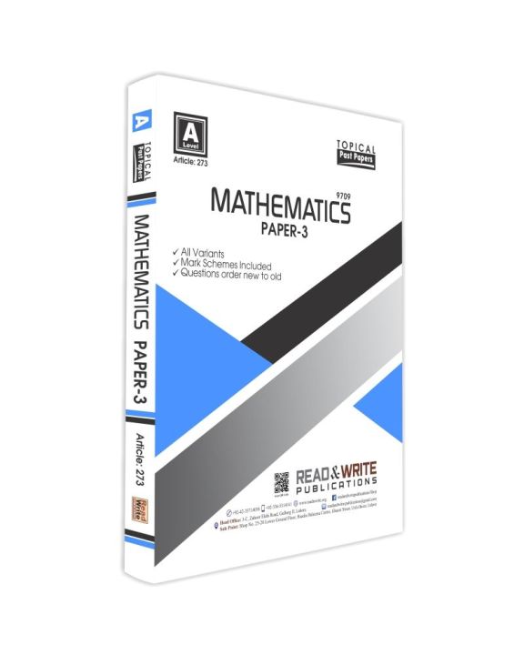 273 Mathematics A Level Paper 3 Topical Past Paper