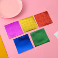 Easy to Fold Origami Paper 50pcs Colorful Square Origami Paper Set for Diy Crafts Scrapbooking Handmade Paper Cranes Shining Folded Paper Decoration Ideal for Kindergarten Children's Projects. 