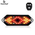 MeterMall Bicycle Rear Tail Light Indicator Waterproof Usb Rechargeable Wireless Remote Control Turn Signal Warning Lamp. 