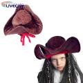Halloween Pirate Hat Comfortable Wide Brim Kids Cowboy Cap. 
