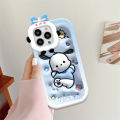 FELMYST For OPPO A3S Back Cover Cartoon Cute Kuromi Melody Pochacco Phone Case Monster Lens Protective Soft Cover for Girl. 