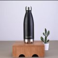 Hot & Cool Stainless Steel Vacuum Insulated Water Bottle, (Black. 