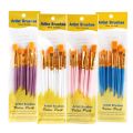 Lonely Finger 10pcs Artist Paint Brushes Set Nylon Hair Plastic Handle for Acrylic Oil Watercolor Professional Art Painting Kit. 