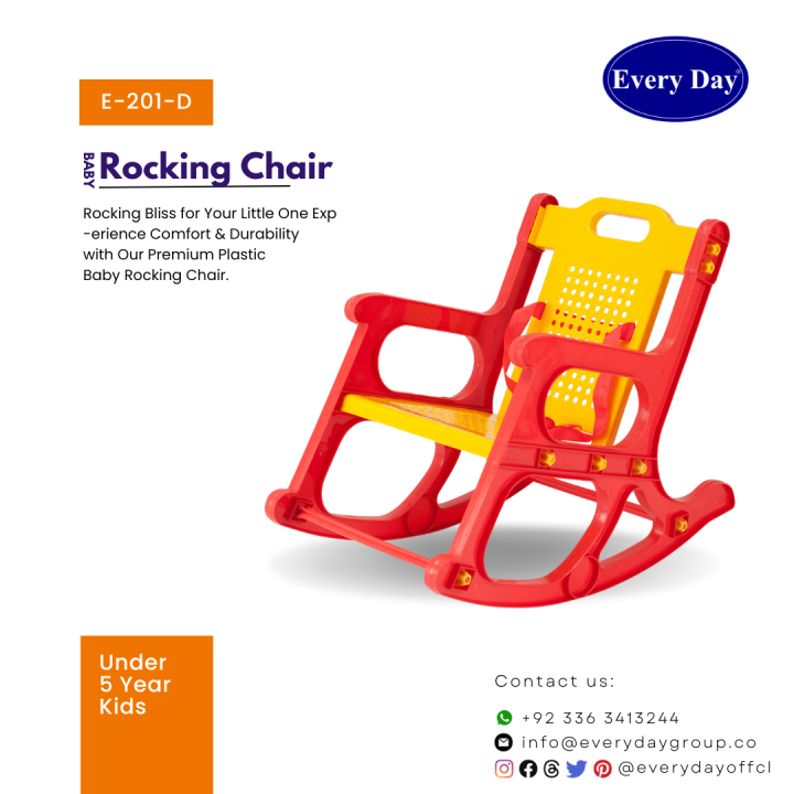 Every Day Baby Rocking Chair E 201 D with Safety Belt and Safety Limit The Perfect Blend of Comfort and Security for Your Little One Daraz.pk