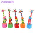 Giraffe Plush Toy Giraffe Toy Adorable Eco-friendly Dancing Portable Safe for Babies Colorful Puzzle Design Playtime Fun. 