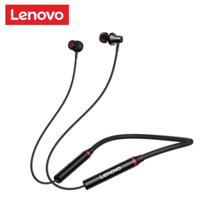 Lenovo HE05X Bluetooth 5.0 Earphones Waterproof Wireless HIFI Sound Magnetic Neckband Headset Sports Headphones Daraz.pk